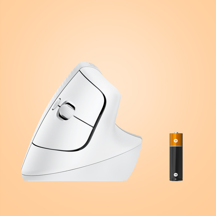 Logitech Lift for Mac Vertical Ergonomic Mouse White visual supplier