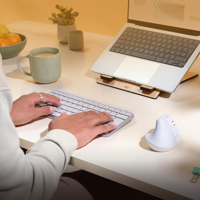 Logitech Lift for Mac Vertical Ergonomic Mouse White visual supplier