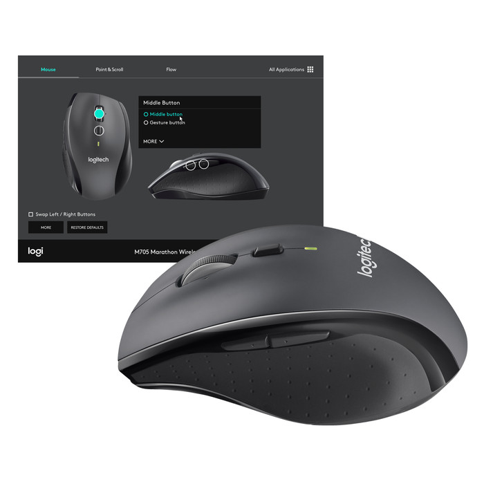 Logitech Wireless Mouse M705 product in use