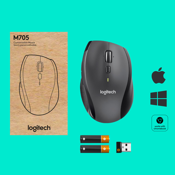 Logitech Wireless Mouse M705 product in use