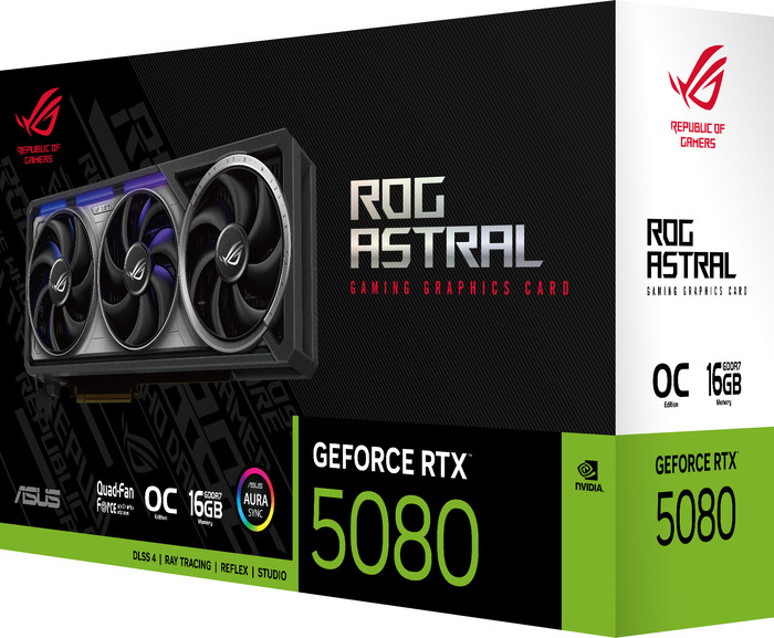 ASUS ROG Astral GeForce RTX 5080 OC 16GB packaging