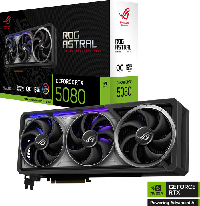 ASUS ROG Astral GeForce RTX 5080 OC 16GB packaging