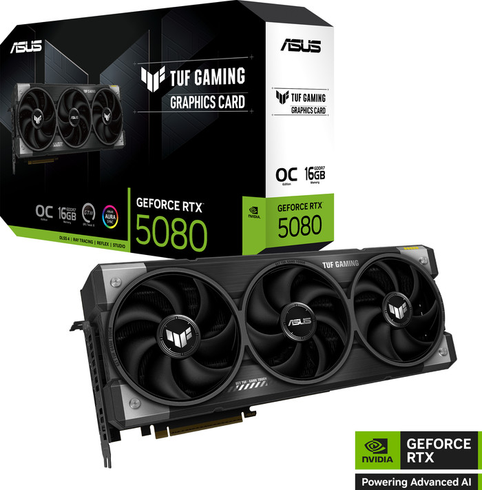 ASUS TUF Gaming GeForce RTX 5080 OC 16 Go emballage
