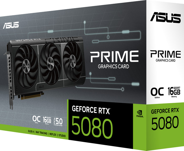 ASUS PRIME GeForce RTX 5080 OC 16GB verpakking