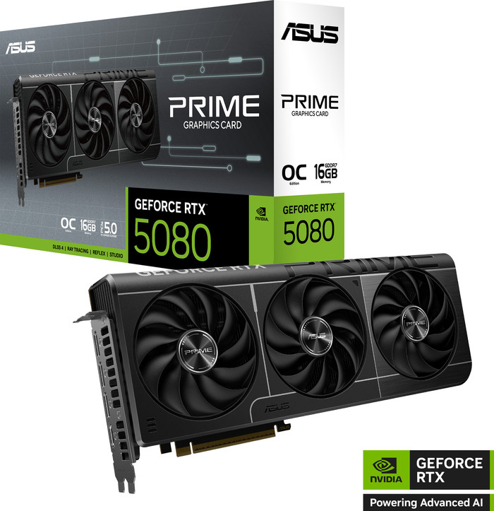 ASUS PRIME GeForce RTX 5080 OC 16GB verpakking