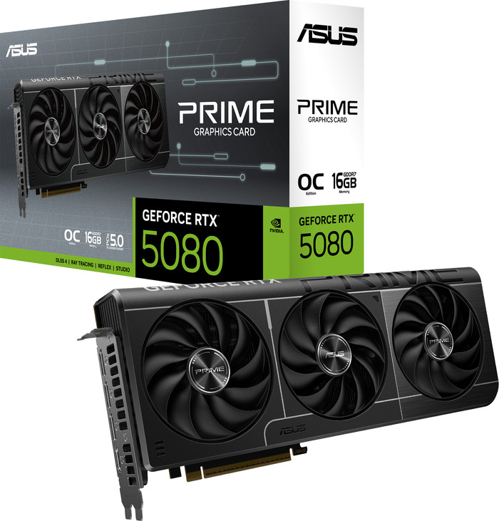ASUS PRIME GeForce RTX 5080 OC 16GB verpakking