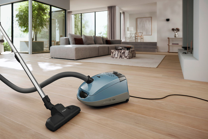 Miele Guard S1 Nordicblauw product in gebruik
