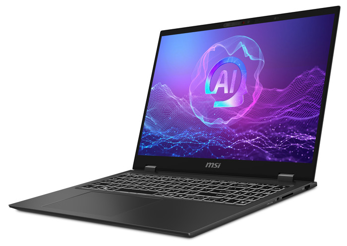 MSI Prestige 16 AI+ Evo B2VMG-018BE Azerty rechterkant