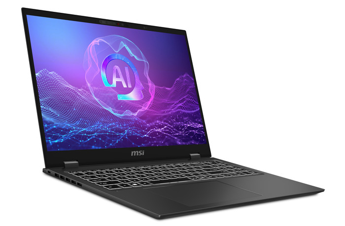 MSI Prestige 16 AI+ Evo B2VMG-018BE Azerty linkerkant