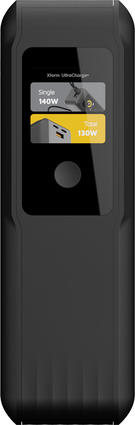 Xtorm NextGen Batterie Externe 140 W 27 000 mAh Noir côté gauche
