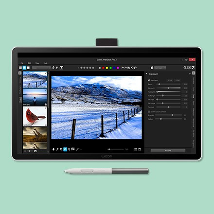 Wacom One 14 product in gebruik