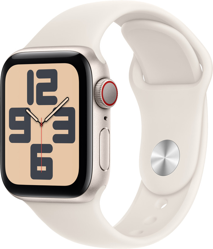 Apple Watch 38/40/41 mm Bracelet Silicone Lumière Stellaire - S/M détail