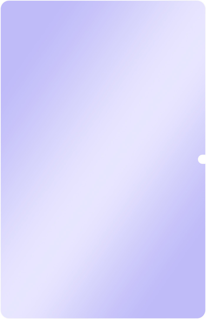 Just in Case Blauw Licht Filter Samsung Galaxy Tab A9 Plus Screenprotector Glas detail