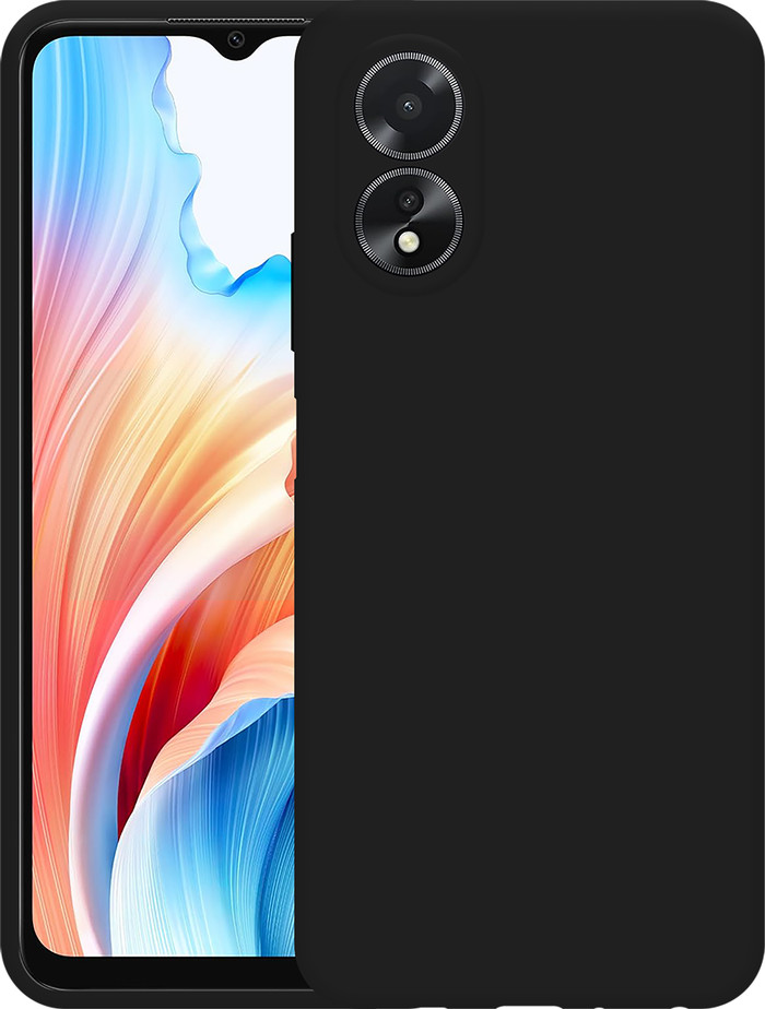 OPPO A18 128 Go Noir 4G + Just in Case Back Cover Noir avant