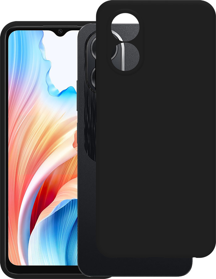 OPPO A18 128 Go Noir 4G + Just in Case Back Cover Noir avant