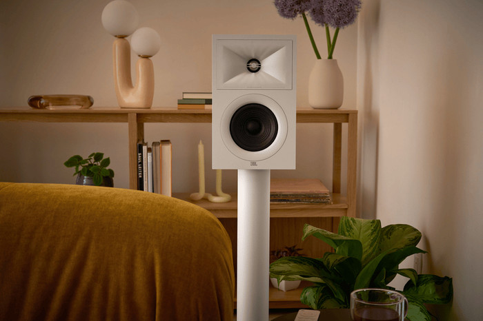 Speaker Stand JBL Stage 2 Speakers White (per pair) product in use