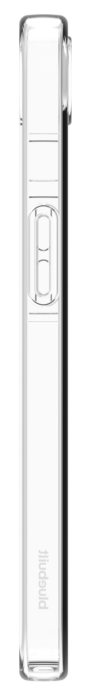 BlueBuilt iPhone 16e Back Cover Transparent left side