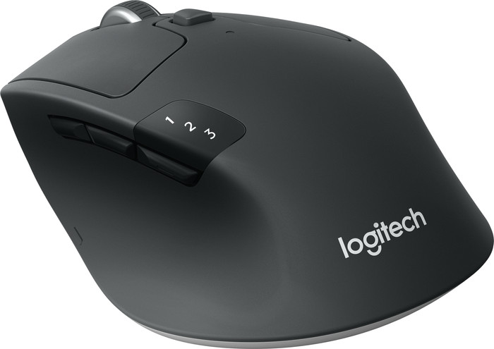Logitech M720 Triathlon Bluetooth Mouse left side