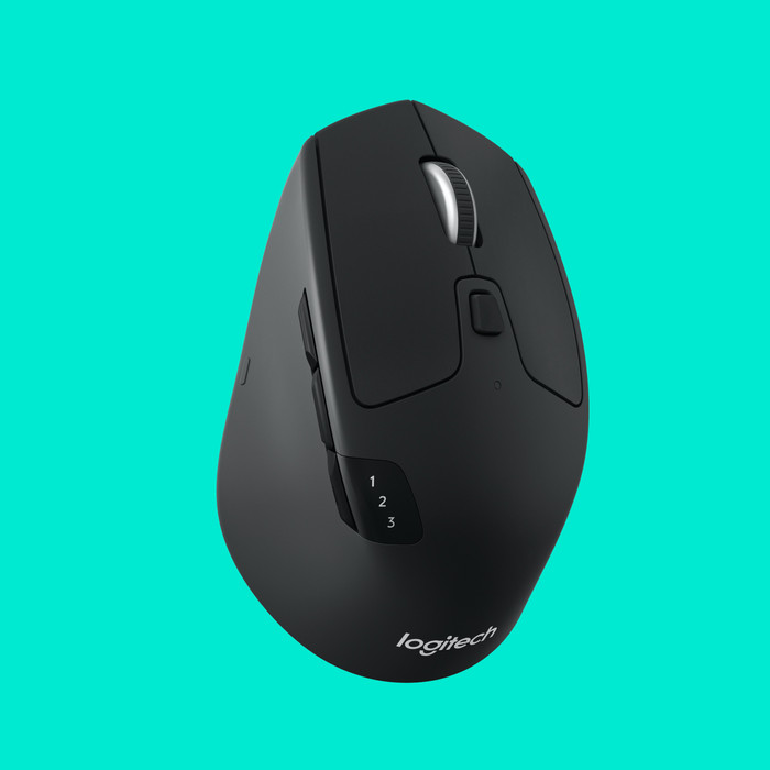 Logitech M720 Triathlon Bluetooth Mouse left side