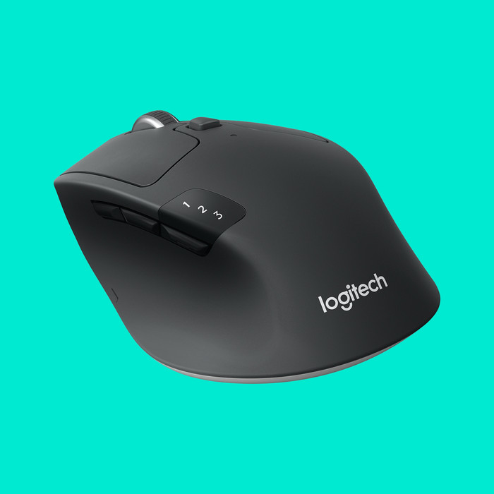 Logitech M720 Triathlon Bluetooth Mouse left side