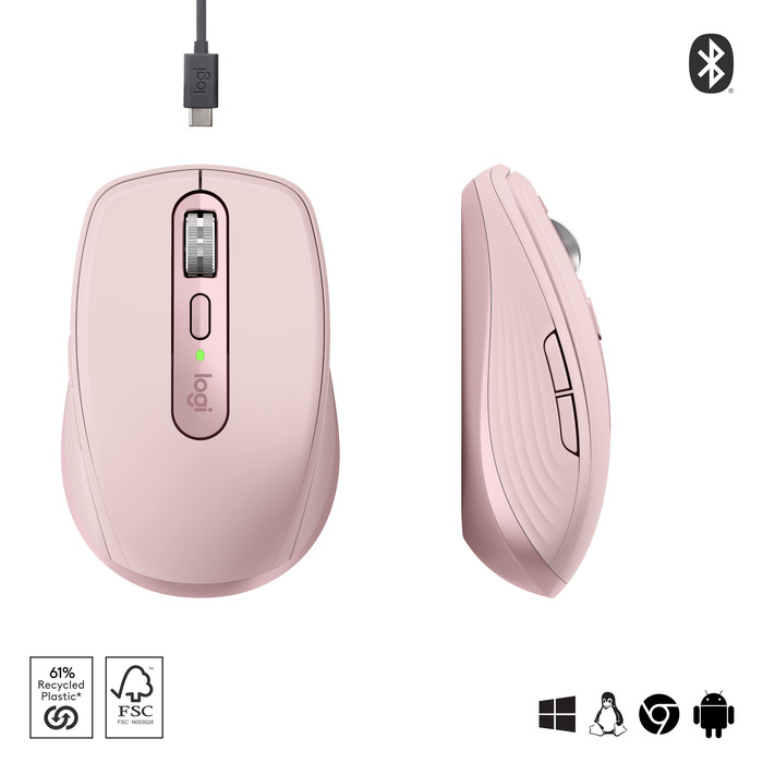 Logitech MX Anywhere 3S Compact Roze visual leverancier