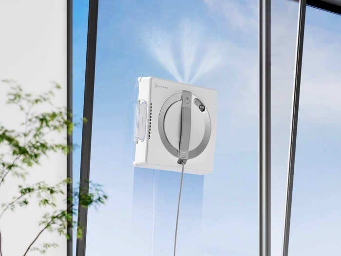 ECOVACS WINBOT W2 PRO OMNI product in use