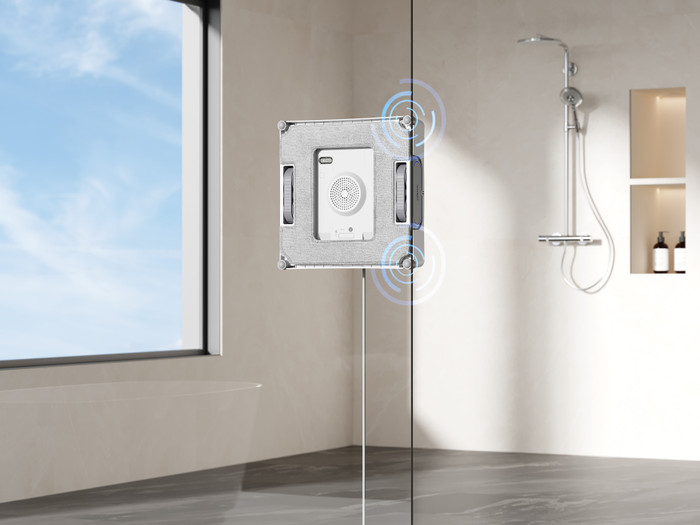 ECOVACS WINBOT W2 PRO product in use