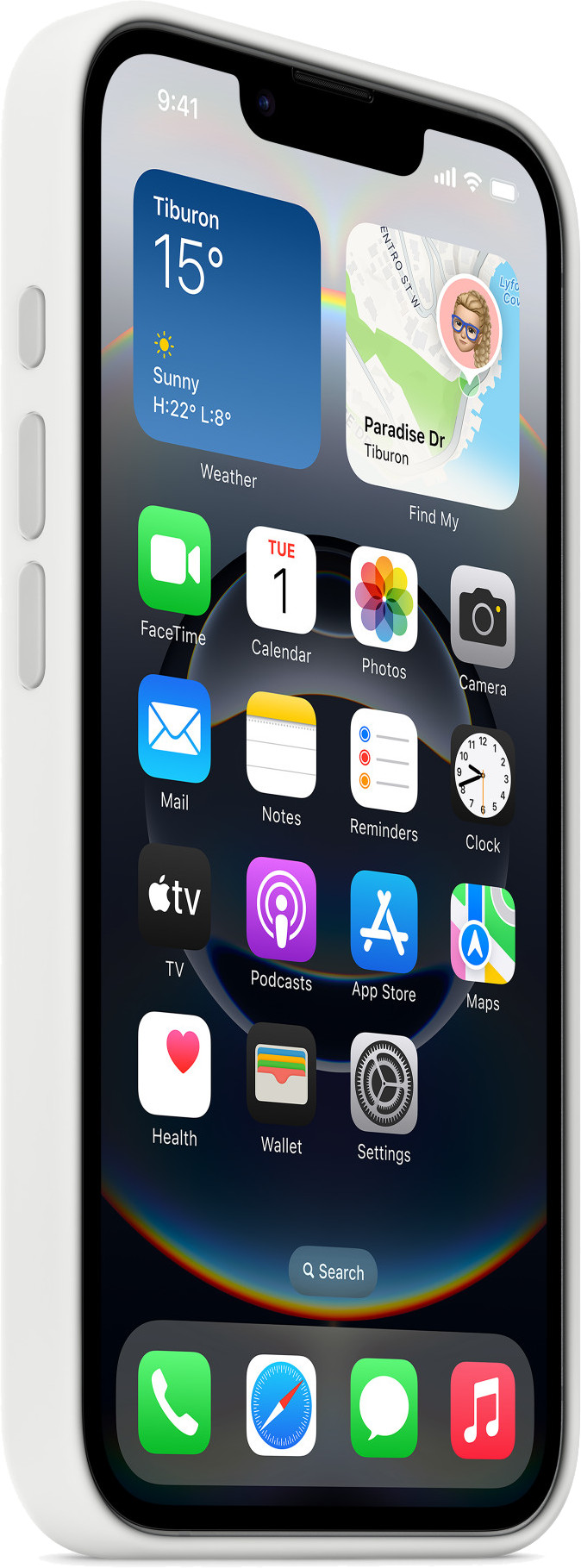 Apple iPhone 16e Back Cover Blanc arrière