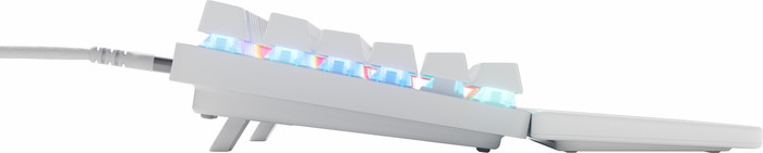 SteelSeries Apex Pro TKL Gen 3 Clavier Gamer AZERTY Blanc côté gauche