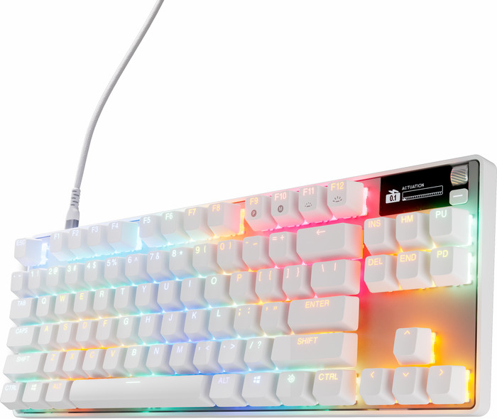 SteelSeries Apex Pro TKL Gen 3 Gaming Keyboard AZERTY White