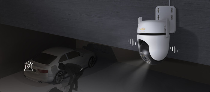 TP-Link Tapo C530WS 3-pack product in use