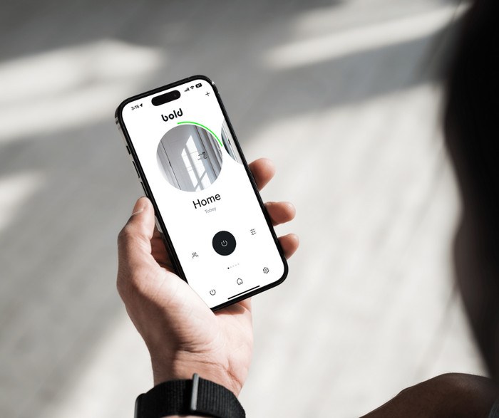 Bold Elite Smart Lock SX33 Zilver + Bold Connect product in gebruik