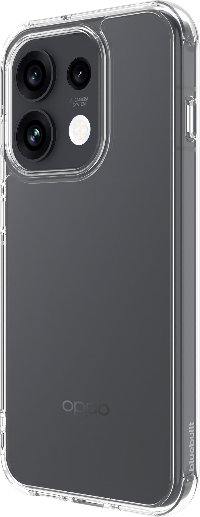 BlueBuilt Protective Back Cover OPPO Reno16 Pro Transparant rechterkant