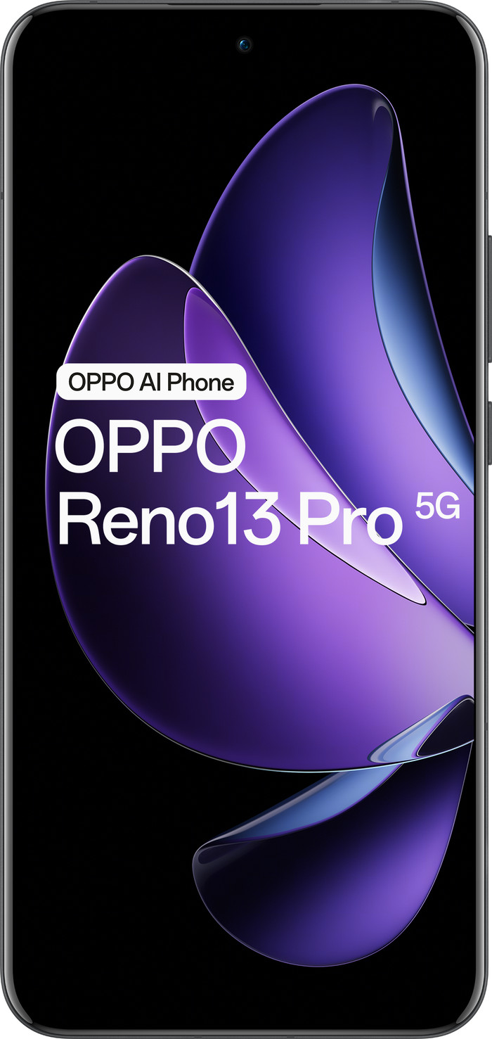 OPPO Reno13 Pro 512GB Black 5G + OPPO SuperVOOC Charger 80W with 2 Ports front