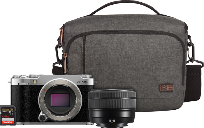 Fujifilm X-M5 Argent Kit de Voyage Main Image