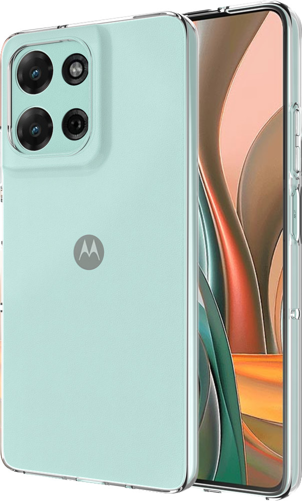 Just in Case Soft Design Motorola Moto G15 / G15 Power Back Cover Transparent côté droit