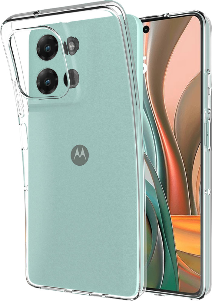 Just in Case Soft Design Motorola Moto G15 / G15 Power Back Cover Transparent côté gauche