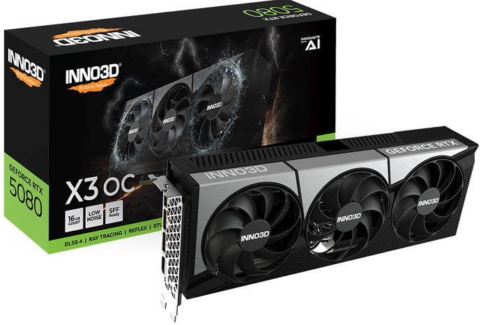 INNO3D GeForce RTX 5080 X3 OC 16 Go emballage