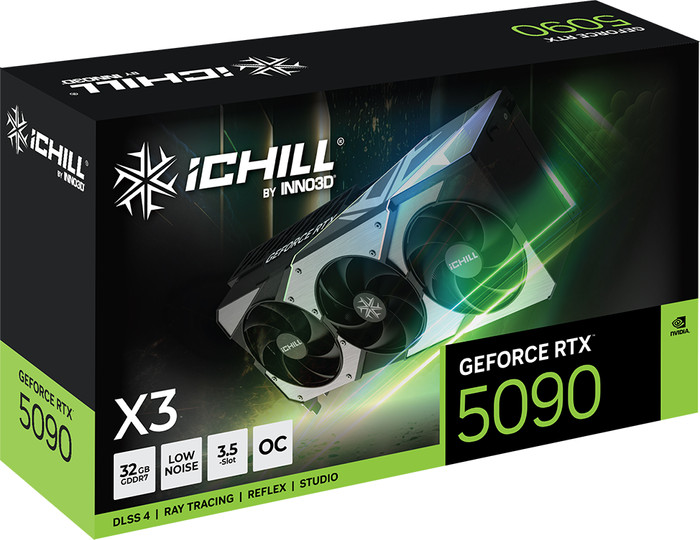 INNO3D GeForce RTX 5090 ICHILL X3 32 Go emballage
