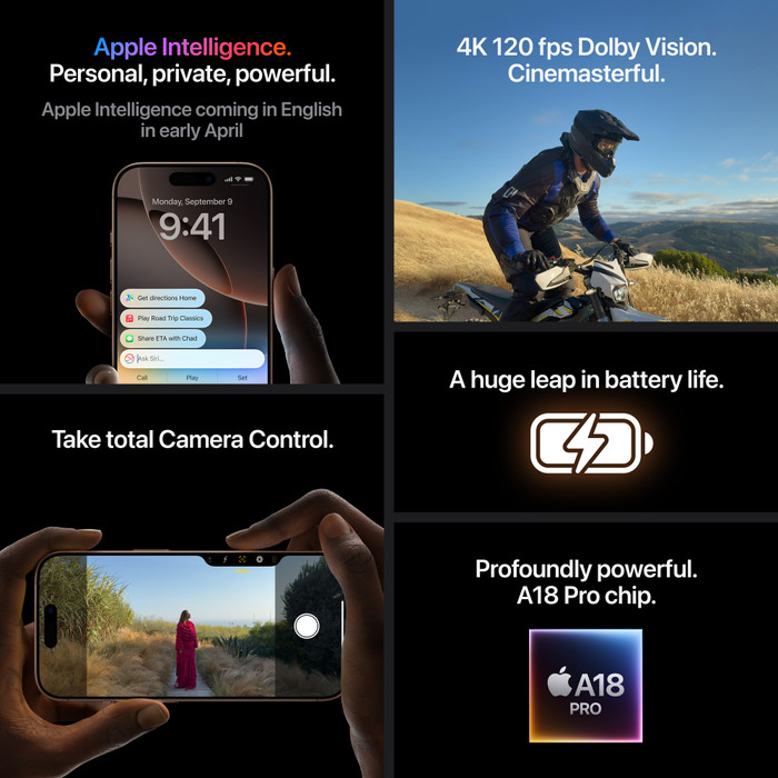 Apple iPhone 16 Pro 256GB Natural Titanium visual supplier
