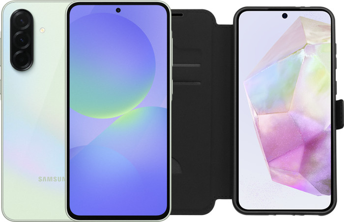 Samsung Galaxy A36 256 Go Vert 5G + BlueBuilt Book Case Noir Main Image