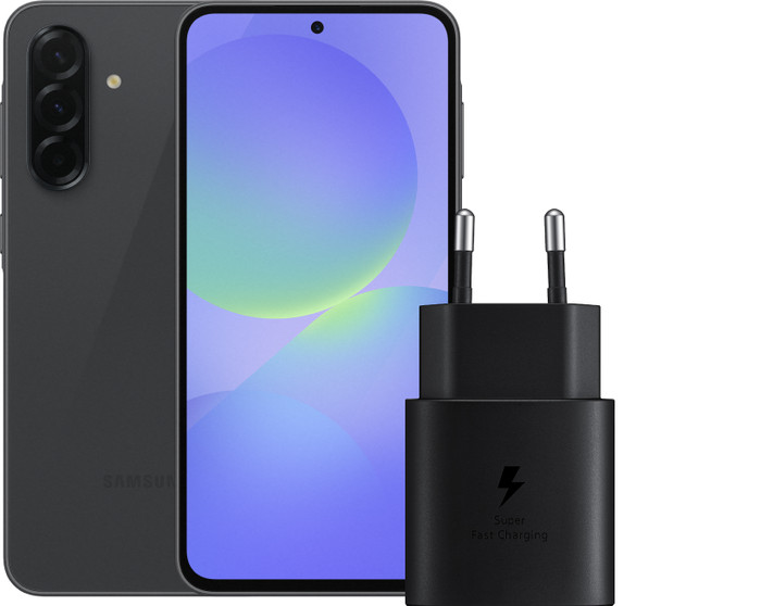 Samsung Galaxy A36 128GB Black 5G Enterprise Edition + Samsung Charger 25W Black Main Image