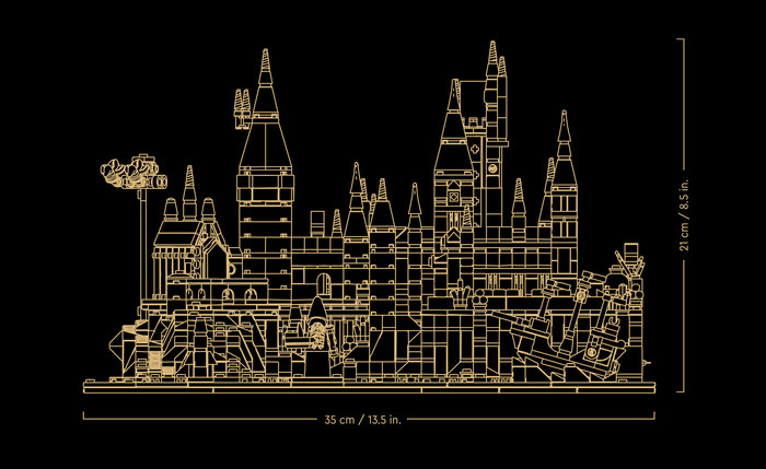 LEGO Harry Potter Kasteel Zweinstein en Terrein 76419 detail