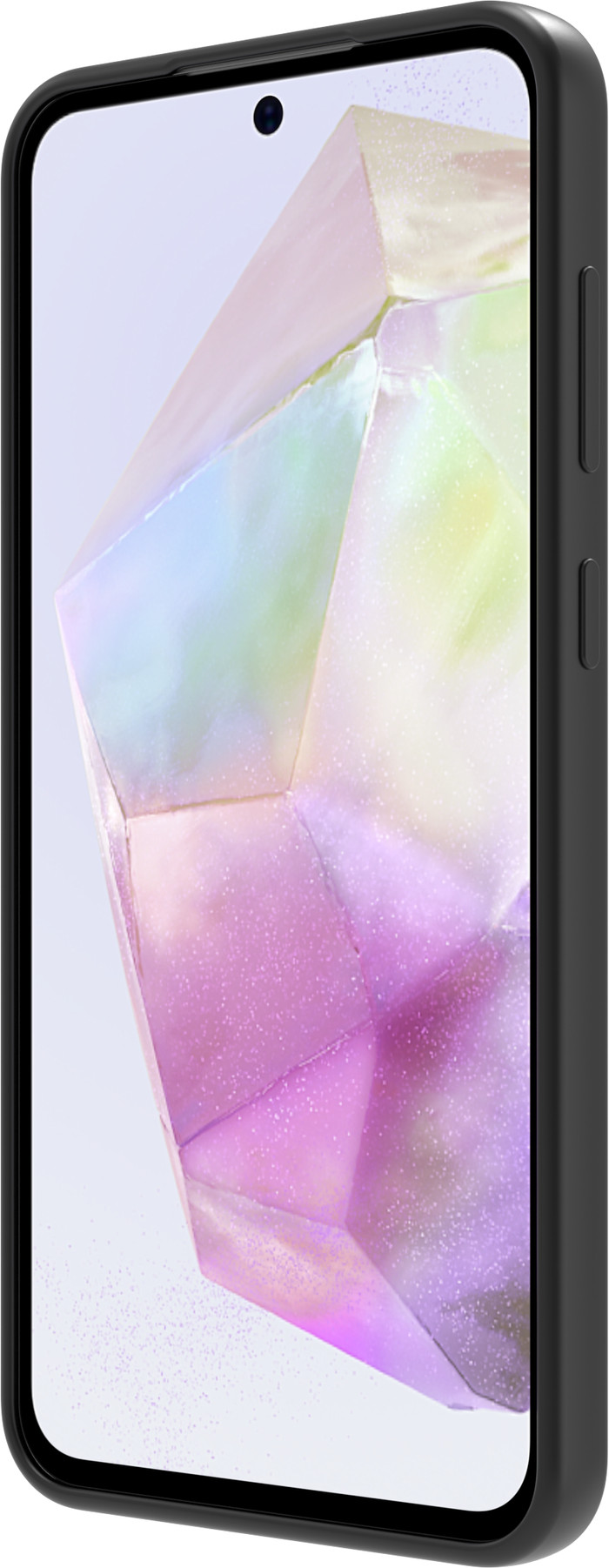 BlueBuilt Samsung Galaxy A36 Back Cover Zwart + Privacy Filter Screenprotector Glas linkerkant