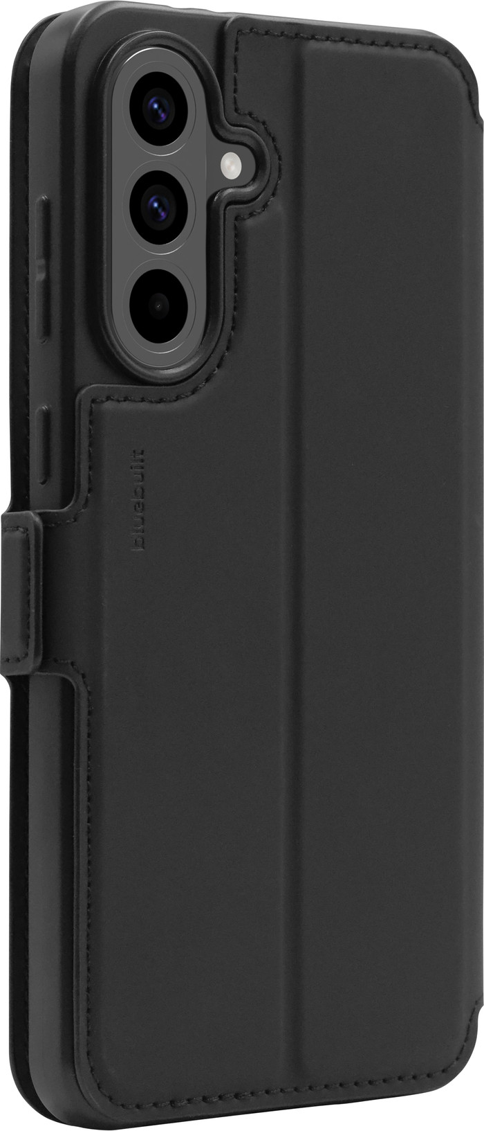 BlueBuilt Samsung Galaxy A56 Book Case Zwart + Screenprotector Glas achterkant