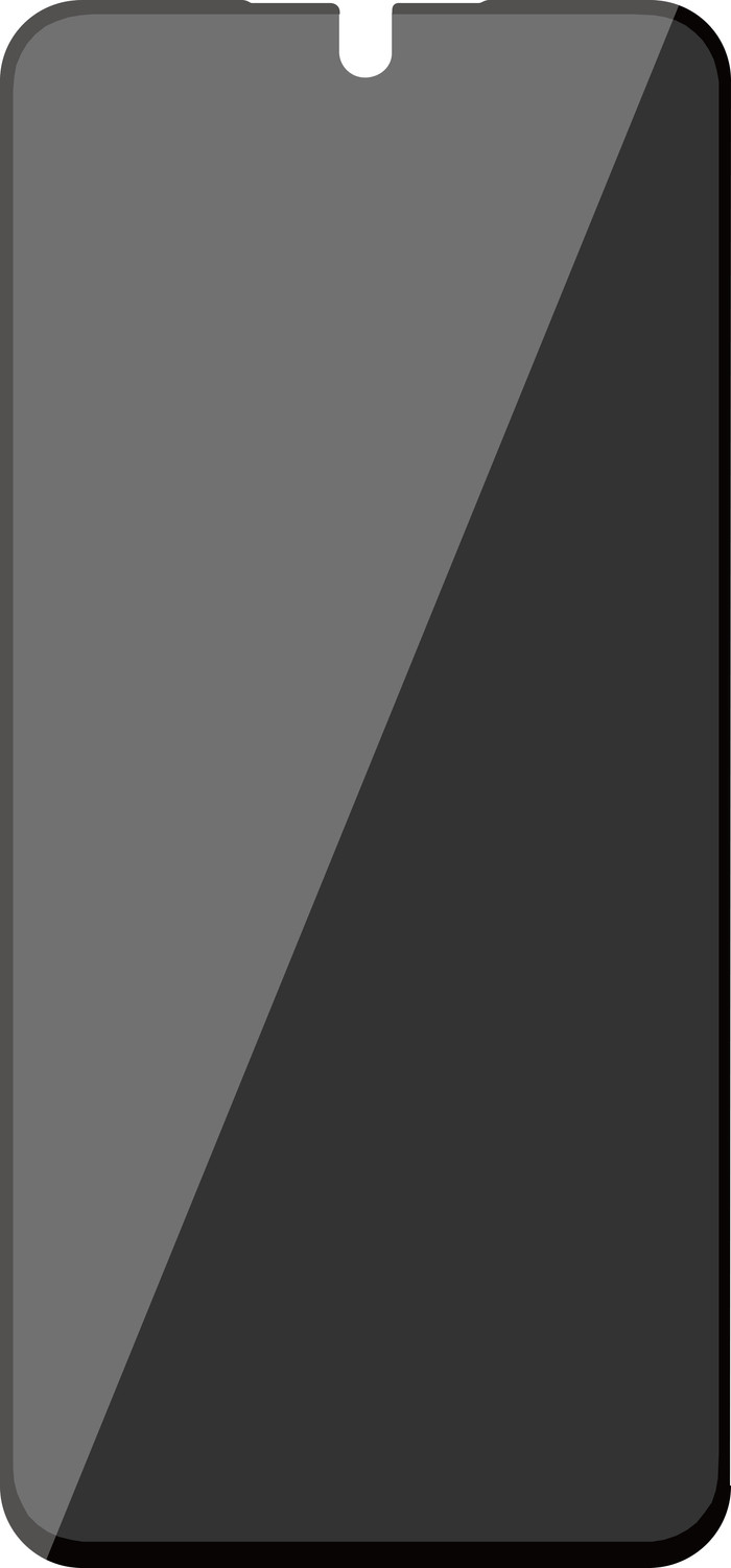 BlueBuilt Samsung Galaxy A36 Privacy Filter Screen Protector Glass front