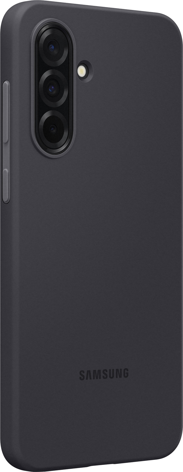 Samsung Galaxy A36 Siliconen Back Cover Zwart rechterkant