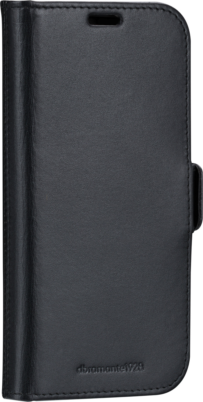 DBramante1928 Copenhagen Slim iPhone 16e Book Case Cuir Noir côté droit