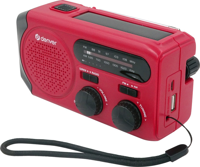 Denver SCR-2010 Radio d'Urgence Rouge avant