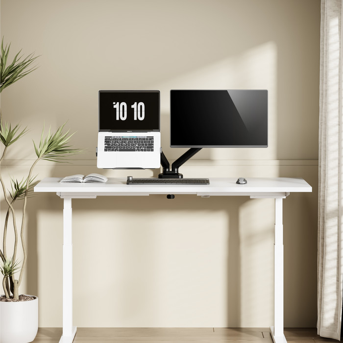 BlueBuilt Universal Laptop Holder for Monitor Arms product in use